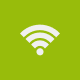 Ein weißes Telefonhörersymbol auf grünem, quadratischem Hintergrund, das einen Anruf oder eine Kontaktmöglichkeit symbolisiert.